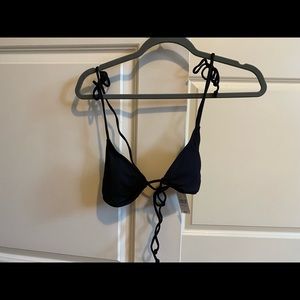 LA Hearts Black Bikini Top